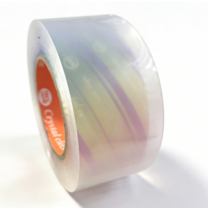 Super Transparent BOPP tape with acrylic adhesive, activated for sealing and packaging