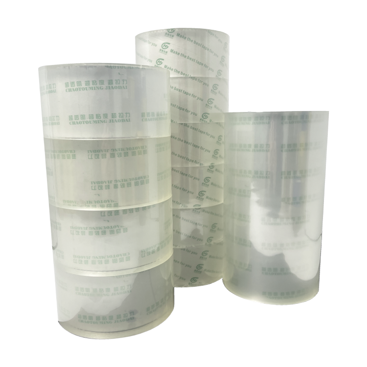 Super Transparent BOPP tape with acrylic adhesive, activated for sealing and packaging (6)