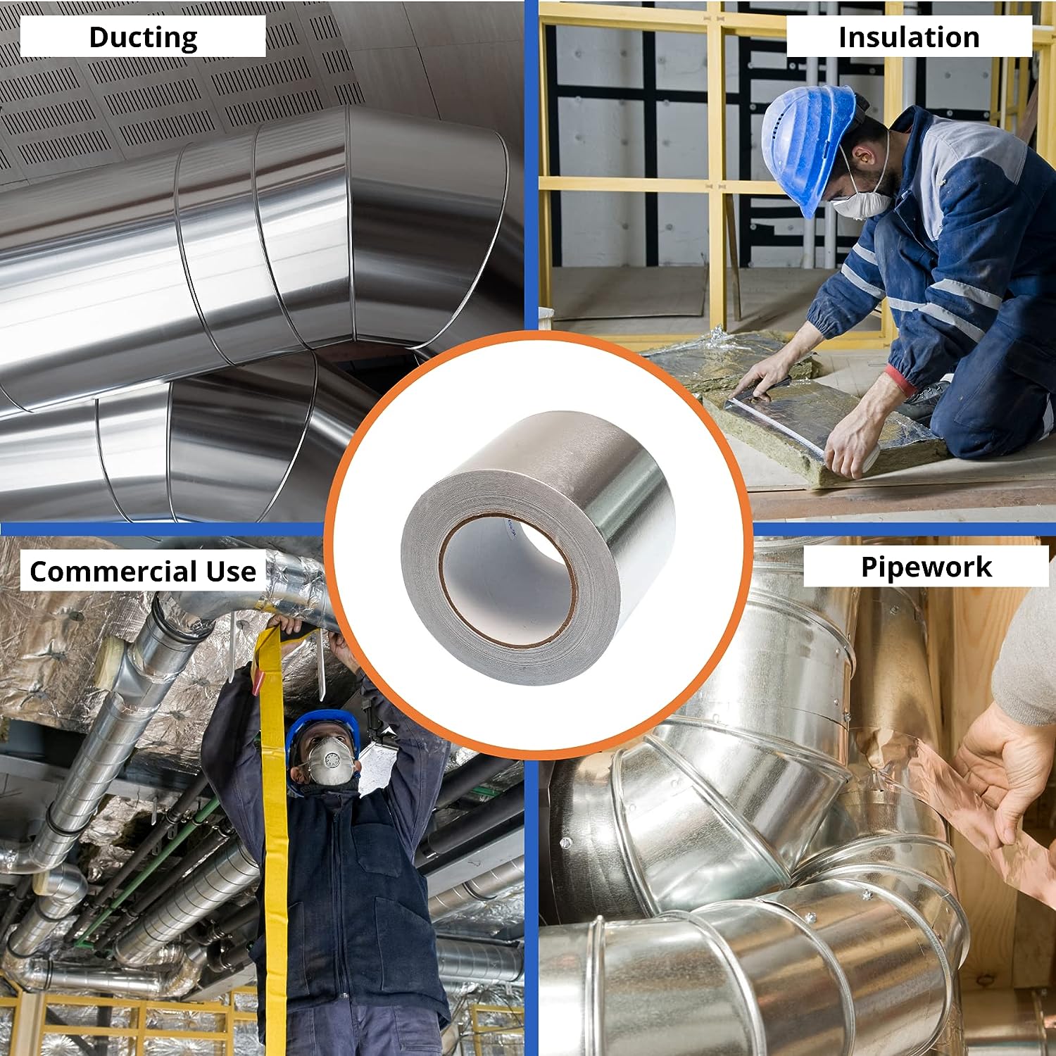 A stock image illustrating Aluminum Foil HVAC Tape concepts