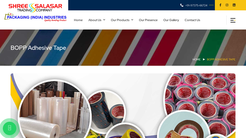 BOPP Adhesive Tape Manufacturer & Supplier