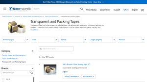Fisher Scientific - Packing Tapes