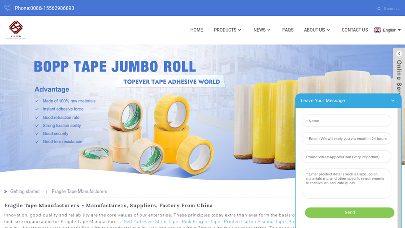 Fragile Tape Manufacturers Manufacturer and Supplier ...