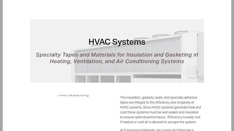 HVAC System Tapes & Industrial Adhesives