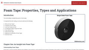 IQS Directory - Foam Tape