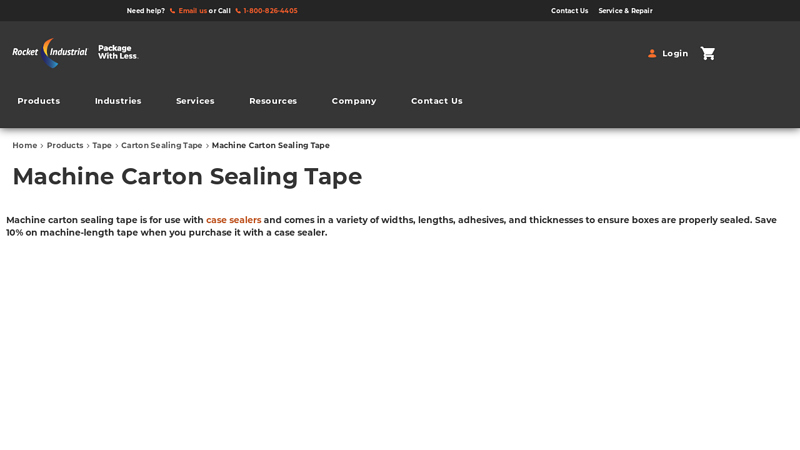 Machine Carton Sealing Tape