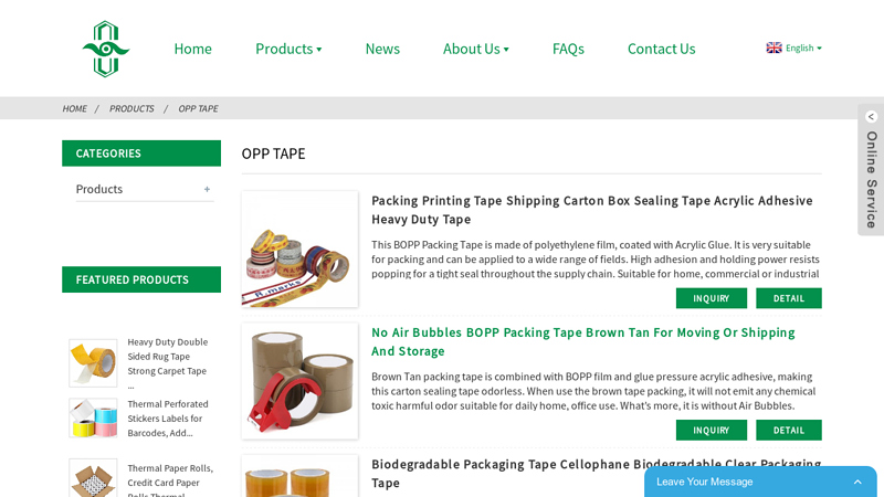 OPP TAPE Factory & Suppliers
