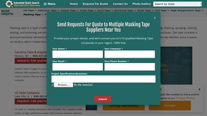 Tape Suppliers - Masking Tape