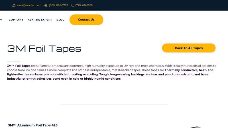 3M Industrial Tapes High Temperature Foil Tape