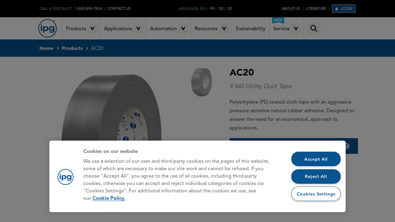 AC20 HVAC Air Duct Tape