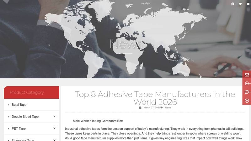 Adhesive Tape Manufacturers in the World 2026 Strong adhesive carton tape