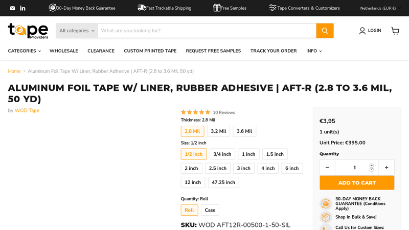 Aluminum Foil Tape 1.2 Mil, Reinforced Aluminum Silver 50 Yards Aluminum Foil HVAC Tape