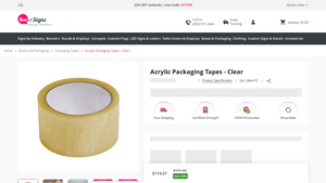 Best of Signs - Clear Acrylic Packaging Tape