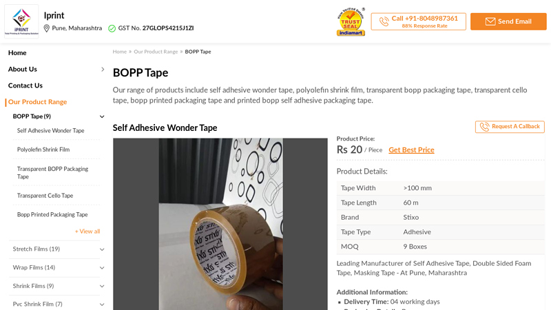 BOPP Tape Super transparent tape