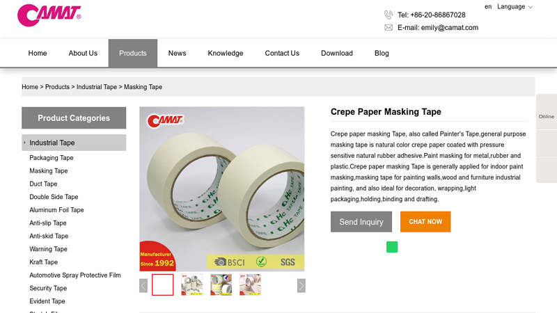 Buy Discount Crepe Paper Masking Tape Crepe paper masking tape