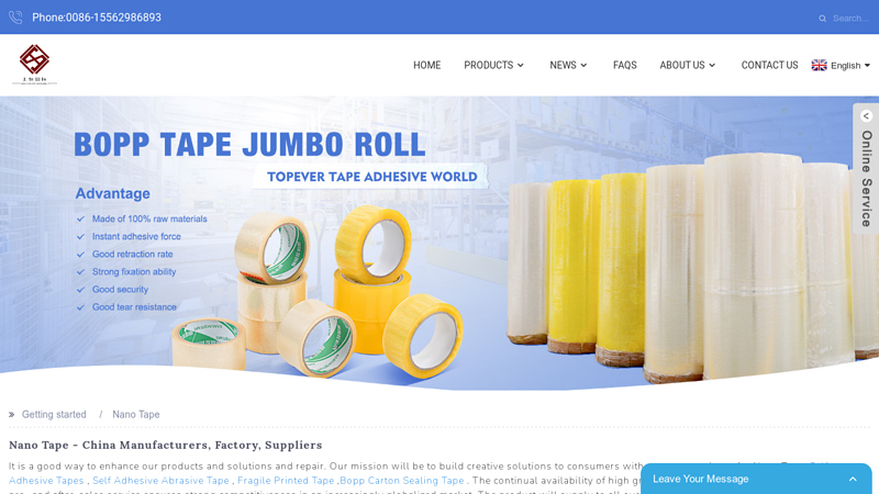 China Nano Tape Manufacturer and Supplier, Factory Nano poster tape