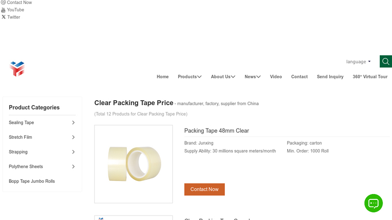 Clear Packing Tape Price Leading China Manufacturer Super clear parcel tape