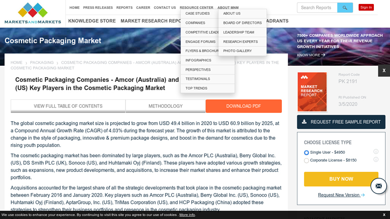 Cosmetic Packaging Companies Painters tape