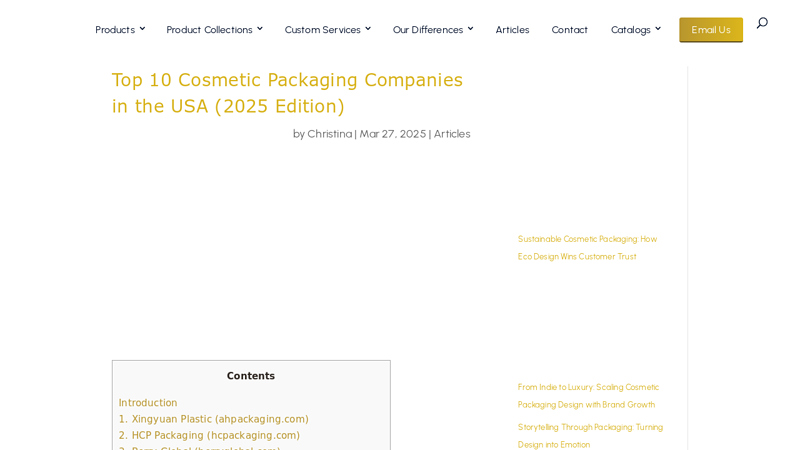 Cosmetic Packaging Companies in the USA (2025 Edition) Industrial fragile tape