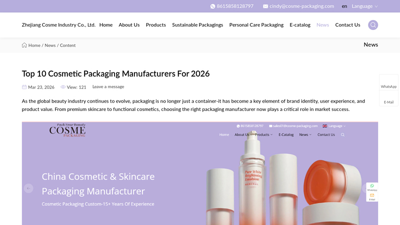 Cosmetic Packaging Manufacturers For 2026 Premium transparent packaging tape