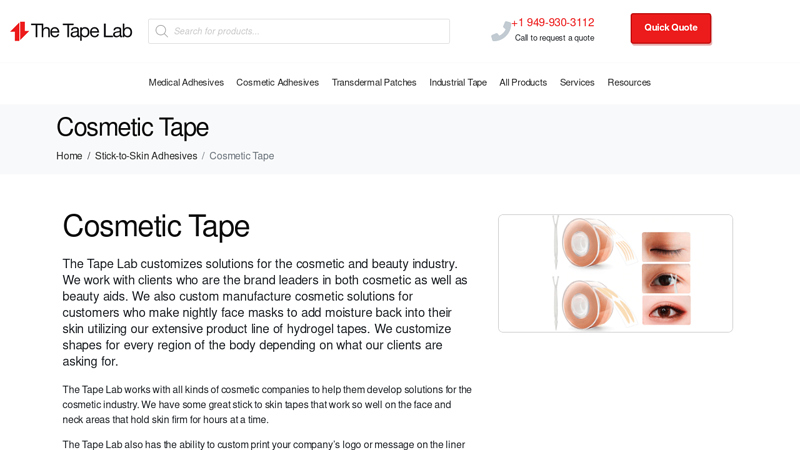 Cosmetic Tape Self adhesive fragile tape