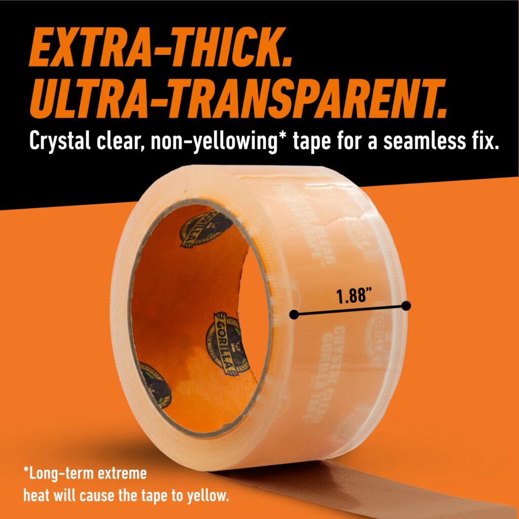 A stock image illustrating Crystal clear packaging tape concepts