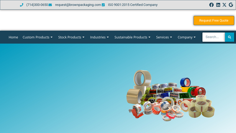 Custom Printed Packaging Tape and Supplies High clarity packing tape