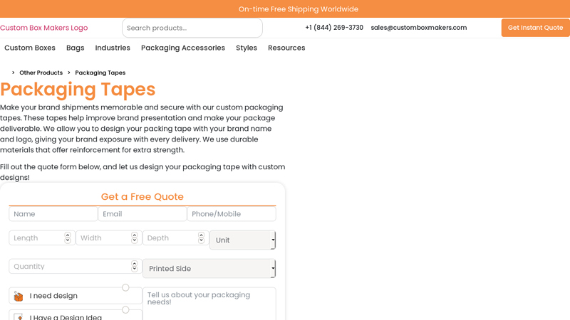 Custom Printed Packaging Tapes Printed fragile tape