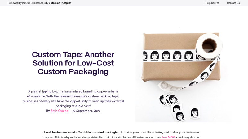 Custom Tape: Another Solution for Low Low noise packaging tape