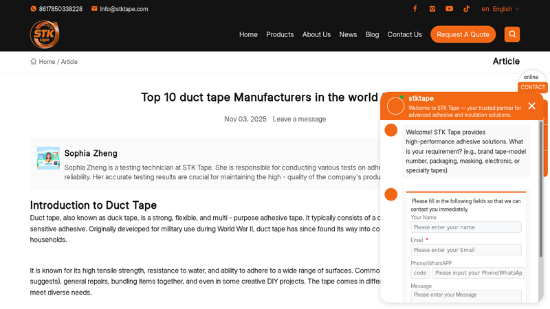 duct tape Manufacturers in the world 2025 HVAC Air Duct Tape