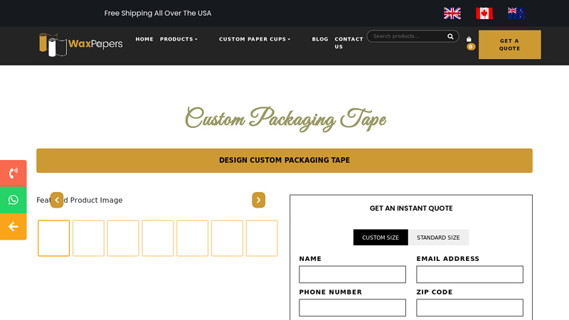 Eco Friendly Custom Packaging Tape Ultra clear packing tape