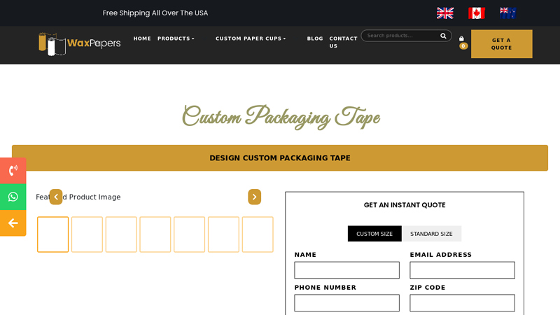 Eco Friendly Custom Packaging Tape Waterproof fragile tape