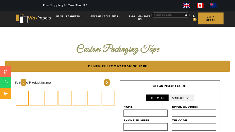 Eco Friendly Custom Packaging Tape Anti-noise packing tape