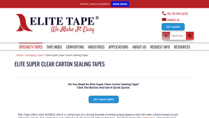 Elite Tape - #226ESC Super Clear Carton Sealing Tape