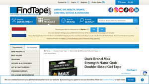 Duck Brand - Max Strength Nano-Grab Double-Sided Gel Tape