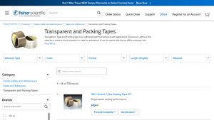 Fisher Scientific - Packaging Tapes