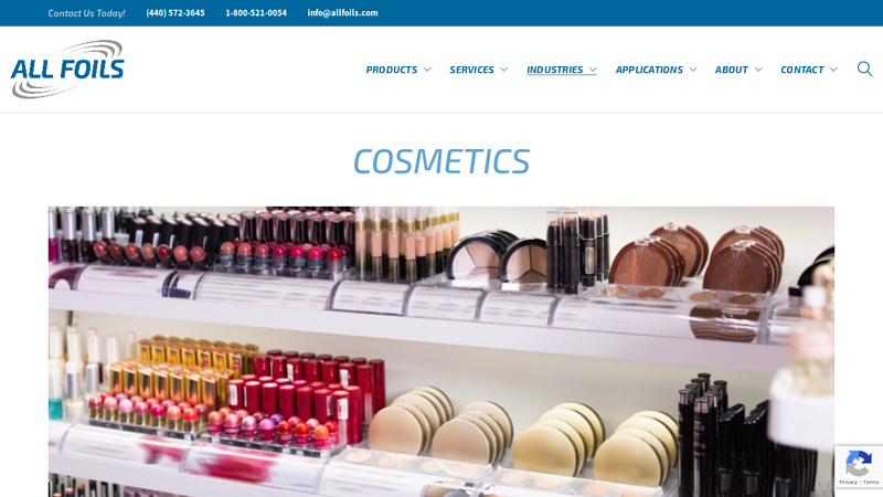 Foil for Cosmetic Packaging and Waterproof Aluminum Foil Tape