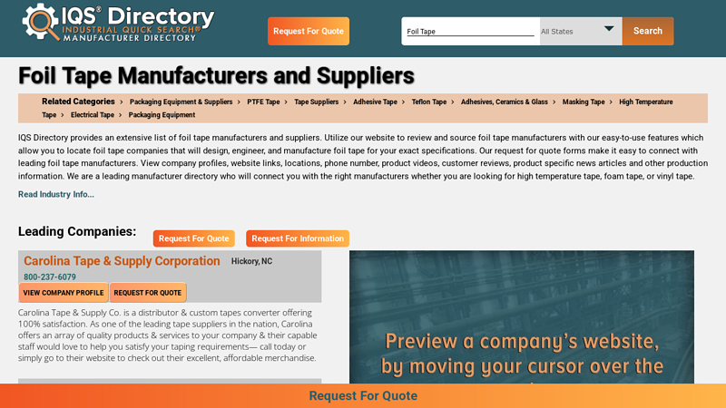 Foil Tape Manufacturers Suppliers Self-Adhesive Aluminum Foil Tape