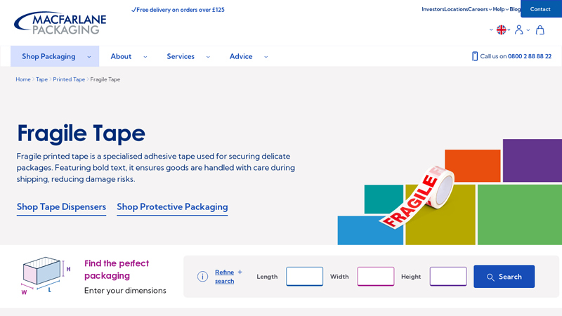 Fragile Tape Self adhesive fragile tape