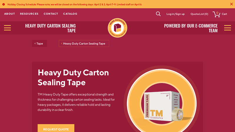 Heavy Duty Carton Sealing Tape Heavy duty carton sealing tape