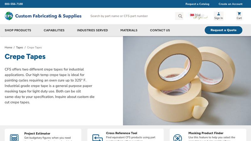 Industrial Crepe Tapes Crepe paper masking tape