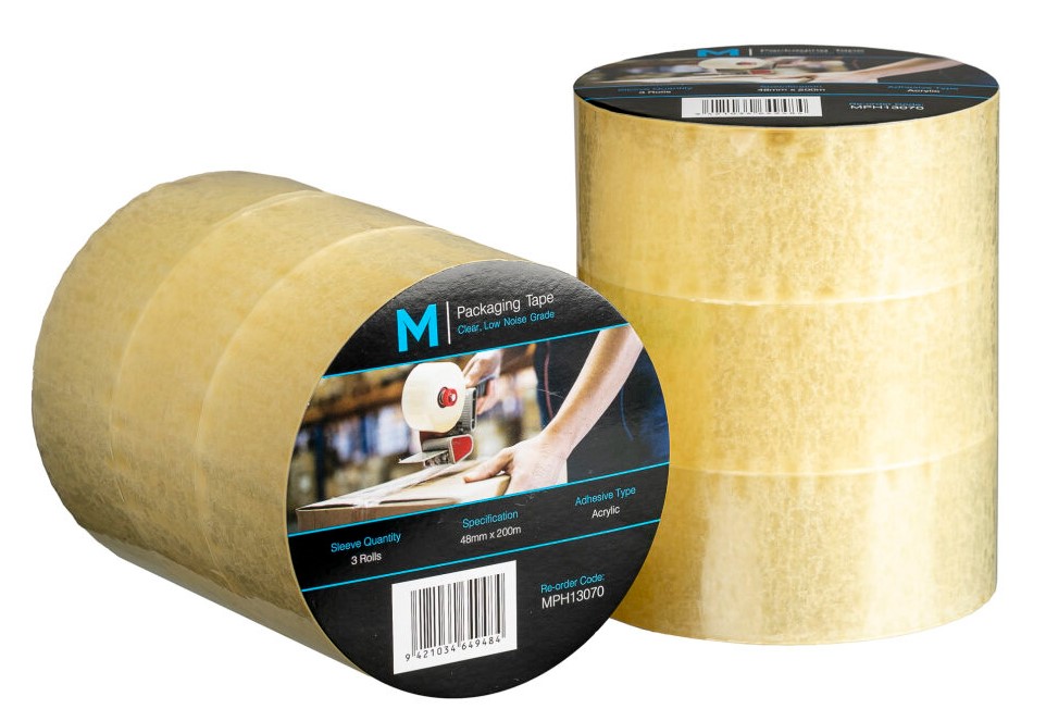 A stock image illustrating Low noise packaging tape concepts