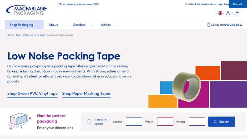 Low Noise Packing Tape Low noise box sealing tape