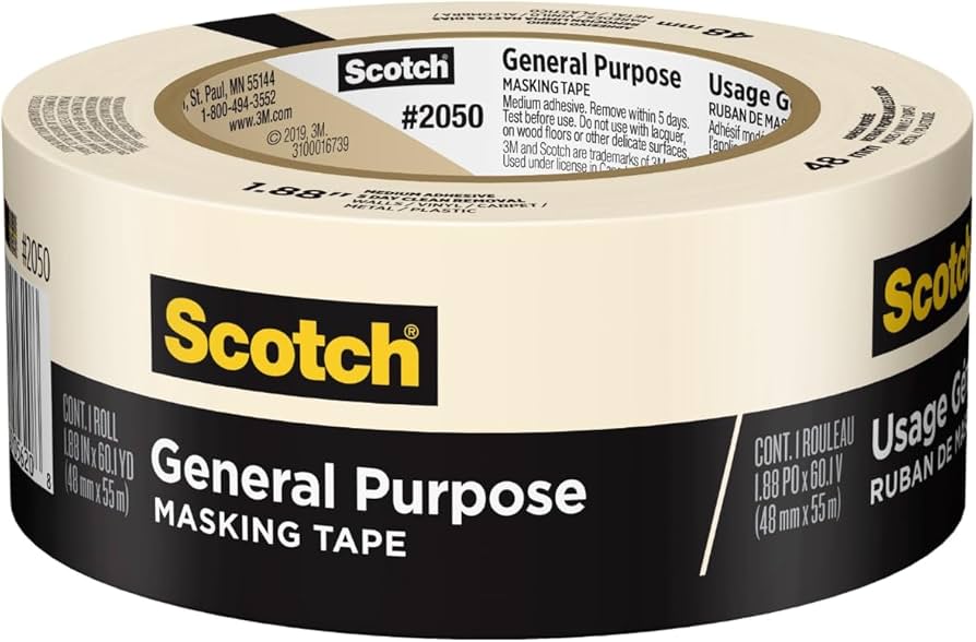 Low residue masking tape specifications