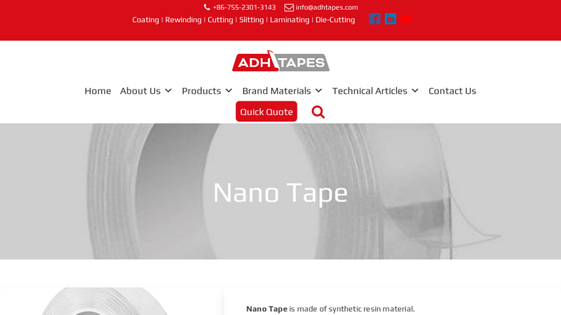 Nano Tape Double sided nano tape
