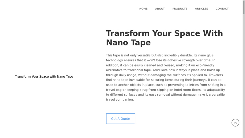 Nano Tape Manufacturer Professional Manufacturer Nano gel tape