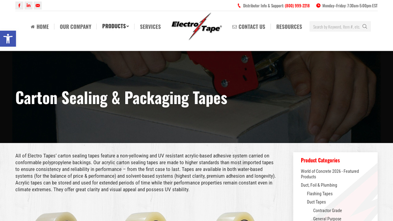 Packaging Carton Sealing Tapes Crystal clear carton tape