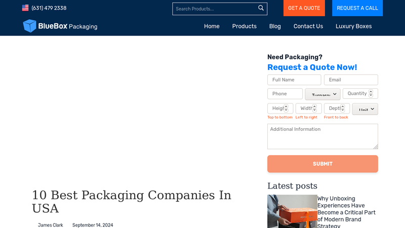 Packaging Companies in USA Shipping carton tape