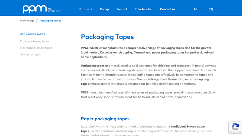 Packaging tape manufacturers Fabric tape