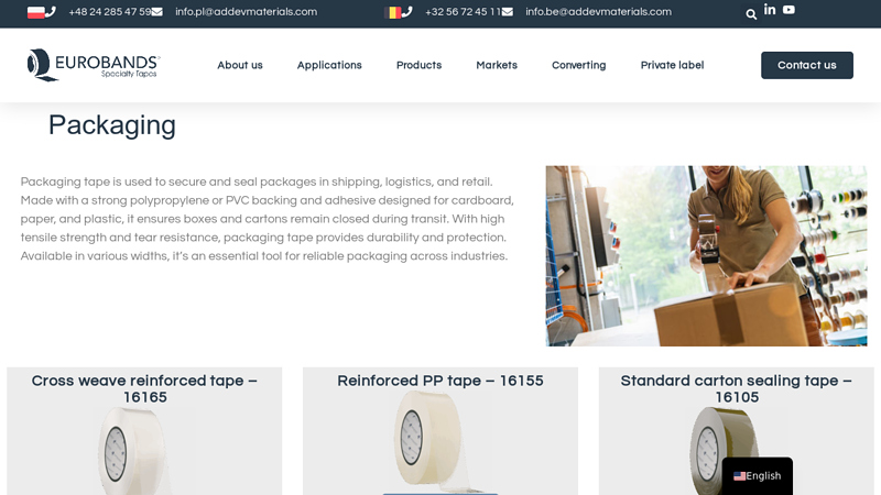 Packaging tapes Low noise box sealing tape