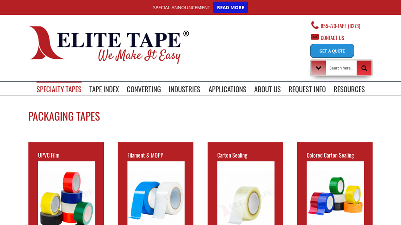 Packaging Tapes Cloth tape for packaging